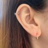 tiny huggie earrings