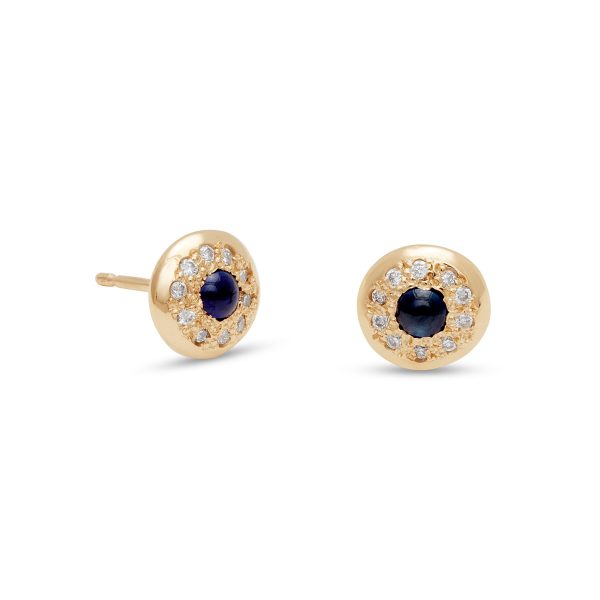 Birthstone Diamond Circle Studs
