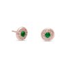 Birthstone Diamond Circle Studs