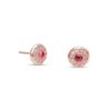 Birthstone Diamond Circle Studs