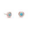 Birthstone Diamond Circle Studs
