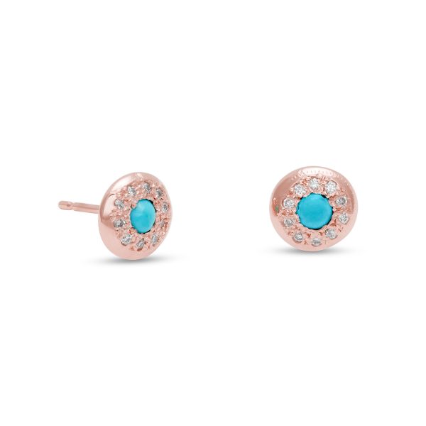 Birthstone Diamond Circle Studs