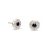 Birthstone Diamond Circle Studs