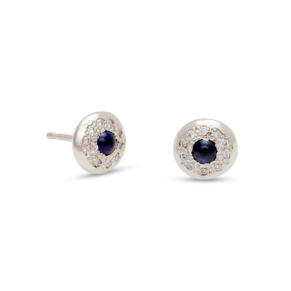 Birthstone Diamond Circle Studs