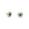 Birthstone Diamond Circle Studs