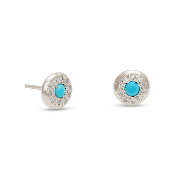 Birthstone Diamond Circle Studs
