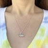 black-diamond-hebrew-name-charm wearing the black diamond hebrew name charm in silver