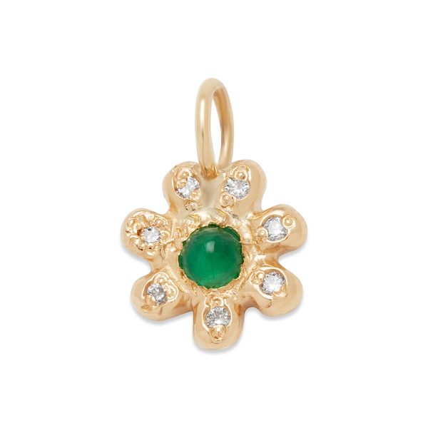 Birthstone Bohemian Flower Charm