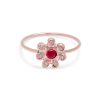 bohemian-flower-ring-pink-gold Birthstone Bohemian Flower Ring