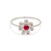 bohemian-flower-ring-white-gold Birthstone Bohemian Flower Ring
