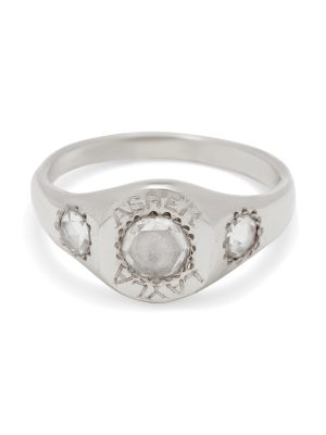 large-rosecut-diamond-signet-ring-platinum Large Rosecut Diamond Engraved Signet