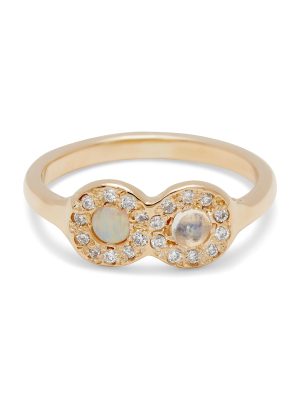 Two Birthstone Signet Ring