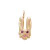 gold bunny charm