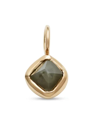 Yellow Gold Rough Diamond Charm