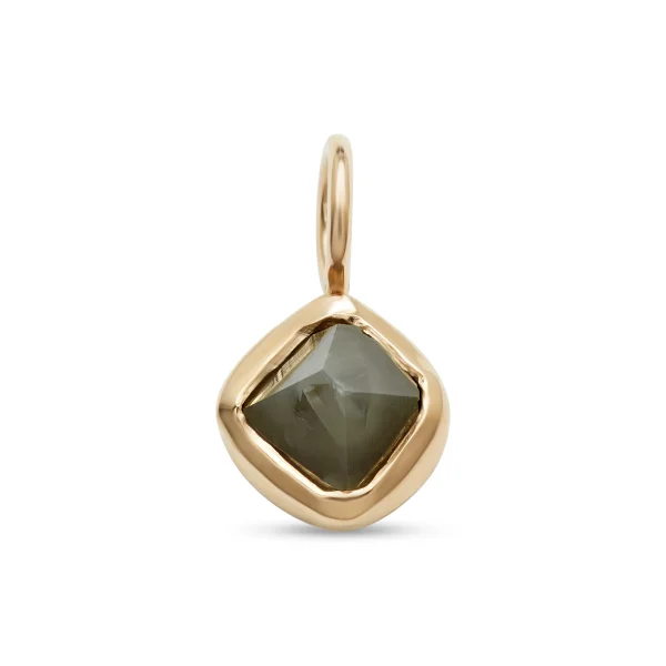Charm_RoughDiamond Yellow Gold Rough Diamond Charm