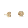 Tiny Moon Sun Stud Earrings