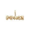PEACE-charm-gold-with-diamonds-in-the-center-of-P Peace Charm