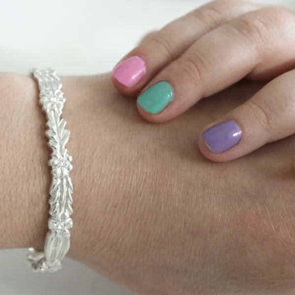 Flower Leaf Cuff Bracelet