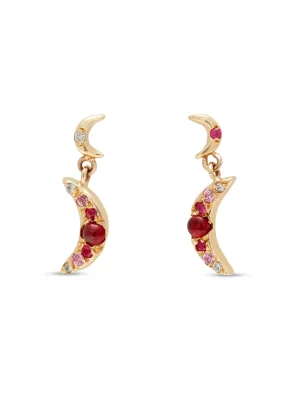 moon drop earrings