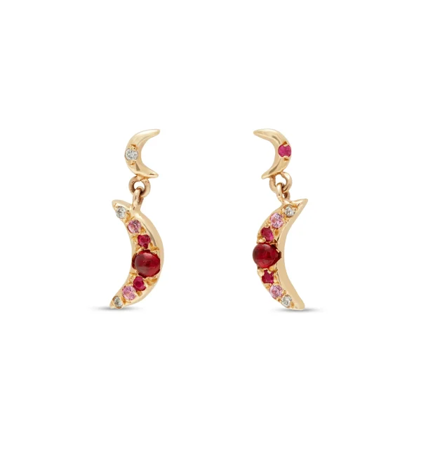 moon drop earrings